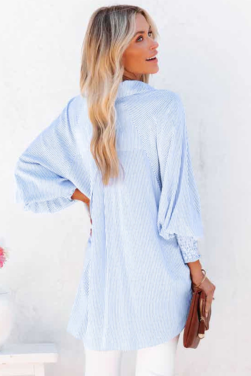 Oversized Gestreept Hemd