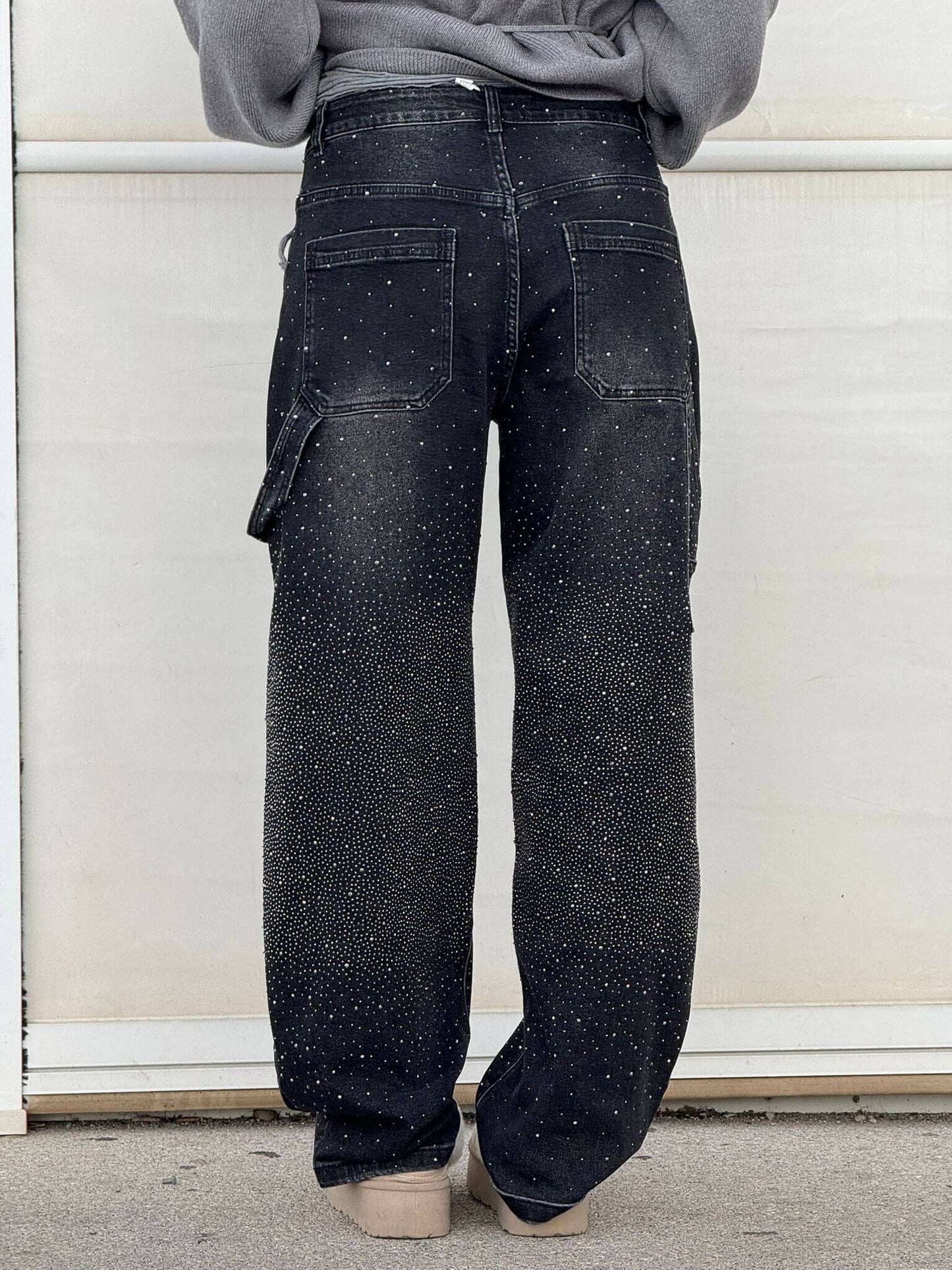 Baggy Glitter Denim Jeans