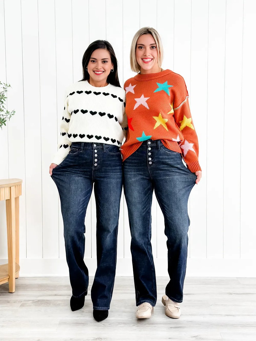 Mid Rise Bootcut Jeans