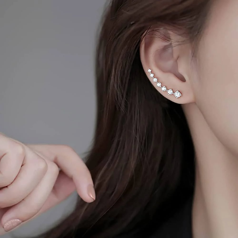 7-Ster Diamant Oorbellen