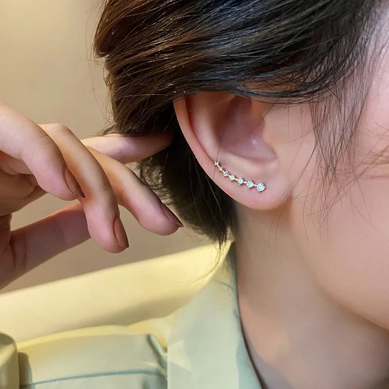 7-Ster Diamant Oorbellen