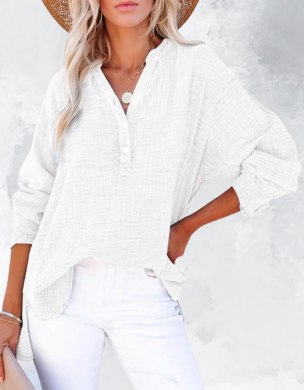Casual V-Nek Blouse