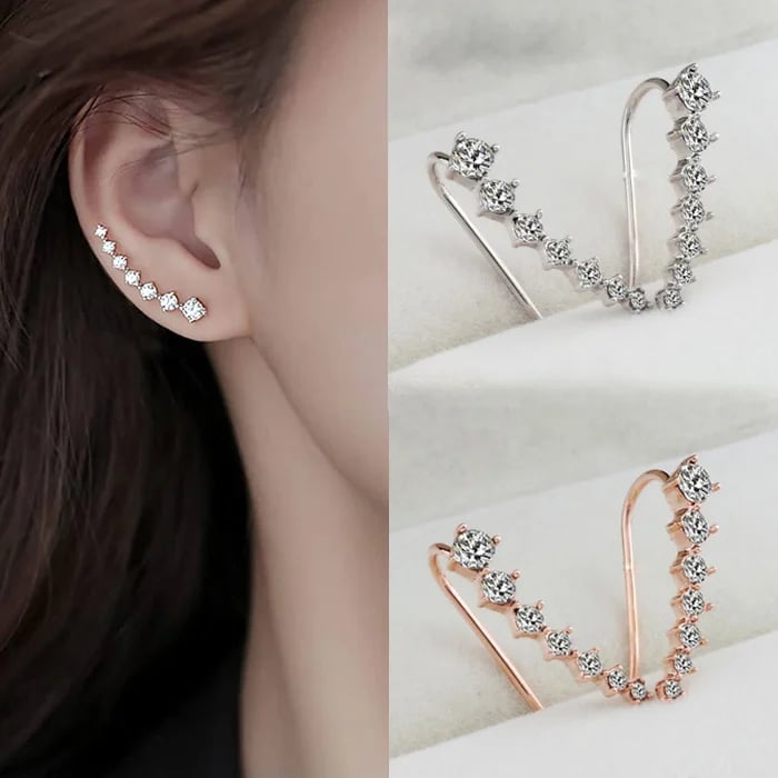 7-Ster Diamant Oorbellen