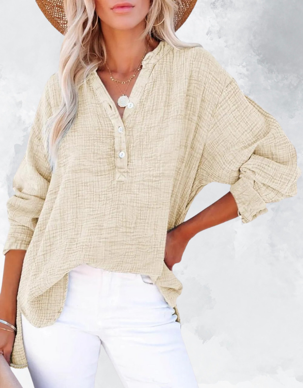 Casual V-Nek Blouse