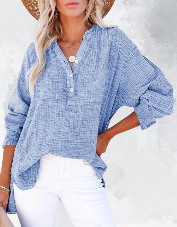 Casual V-Nek Blouse