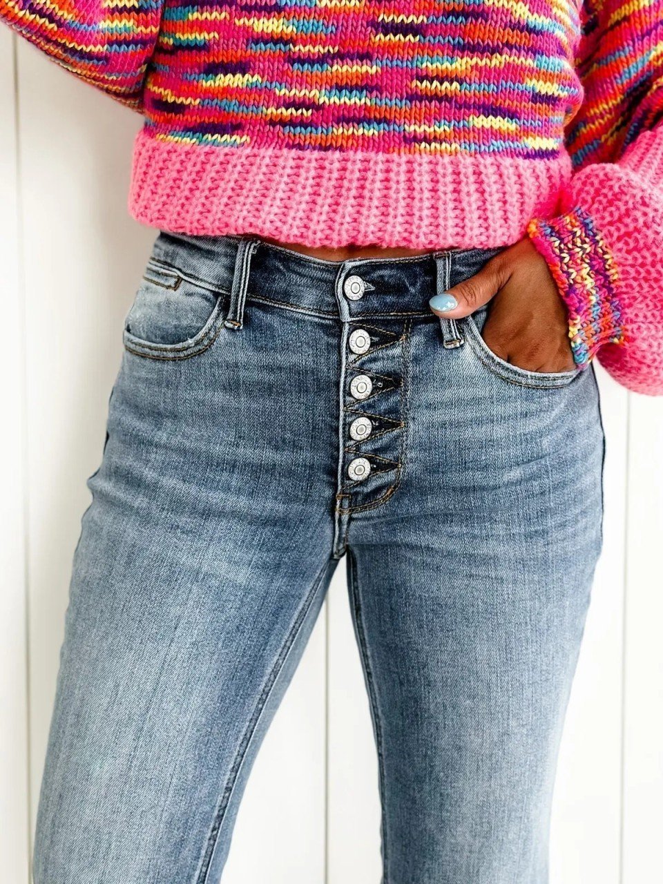 Mid Rise Bootcut Jeans