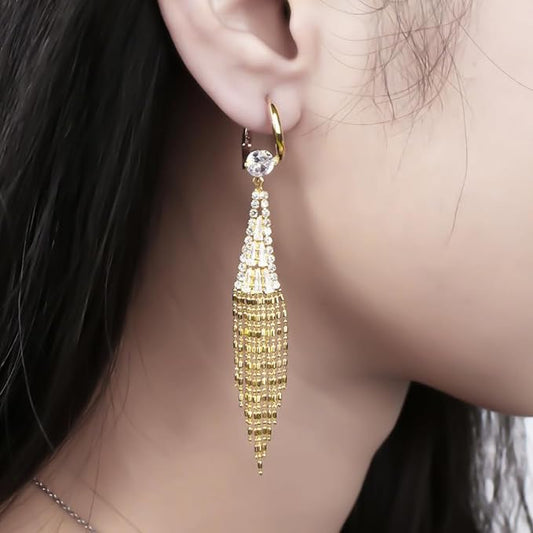 Diamant Tassel Oorbellen