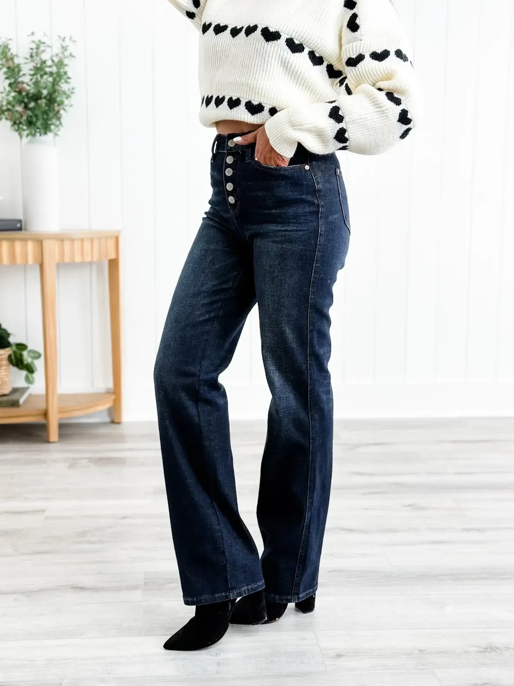 Mid Rise Bootcut Jeans