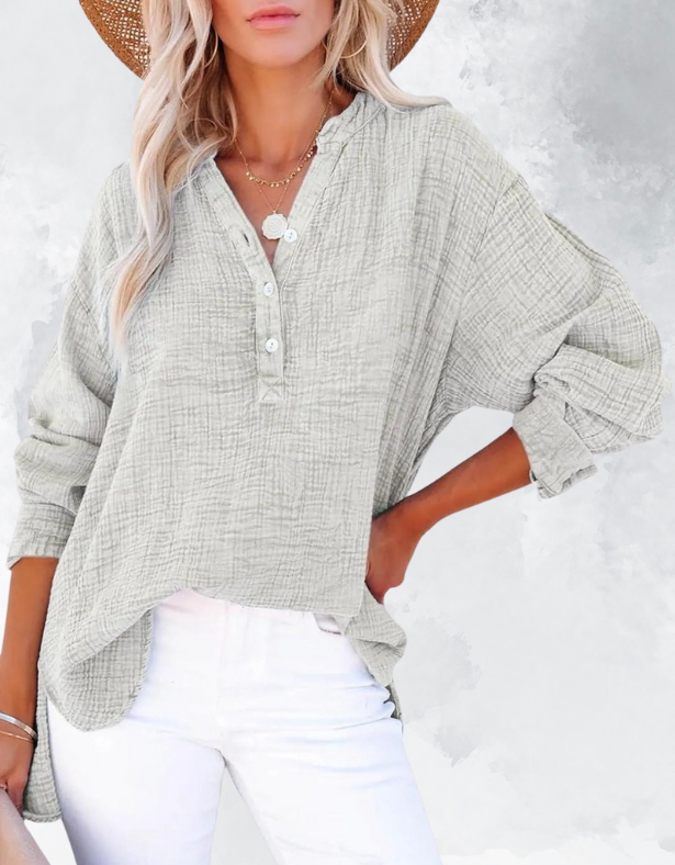 Casual V-Nek Blouse