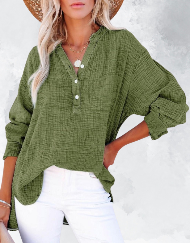 Casual V-Nek Blouse