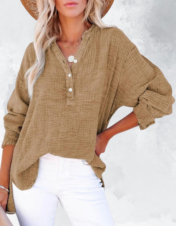 Casual V-Nek Blouse