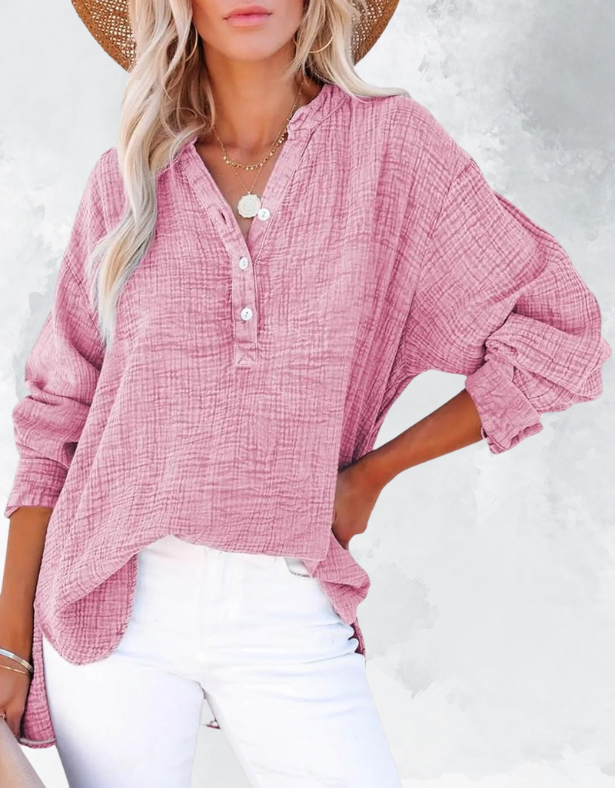 Casual V-Nek Blouse